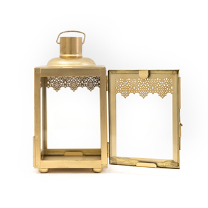 ของตกแต่งบ้านรอมฎอน 2026 ตะเกียงโลหะสีทองขนาดเล็กสไตล์โมร็อกโก สำหรับตกแต่งบนโต๊ะและแขวน - Product Image 5