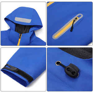 Veste extérieure réfléchissante durable avec capuche Vêtements de travail de sécurité respirants pour les activités nocturnes industrielles - Product Image 2