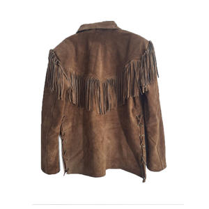 Bead & Bone Jacket OEM Chaqueta de ante de cuero de estilo occidental para hombre personalizada al por mayor para hombre - Product Image 2