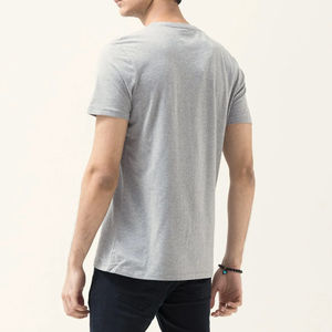 Camiseta estampada de peso pesado personalizada de 250gsm, camiseta estampada con cuello redondo para hombre de 100% algodón, tarifa al por mayor, servicio OEM - Product Image 5