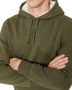 Wholesale Custom 100% Cotton Fleece Casual Men's <b>Hoodies</b> Winter Warm Sweatshirt With Pocket - Product Image 2