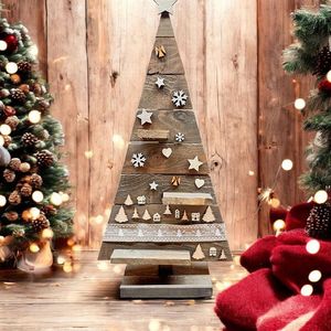 BOOST ARBRE DE NOËL DÉCORATION ÉCOLOGIQUE CADEAU FAIT MAIN Arbre en bois ornemental fabriqué en cerisier un arbre pour toute saison - Product Image 4