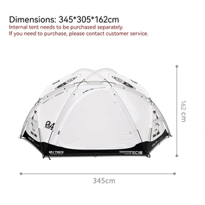 Morningstar PHI-4 porpora geodetic alluminio palo <span class=keywords><strong>tenda</strong></span> da campeggio impermeabile e antivento con rinforzo dritto in tessuto di Nylon - Product Image 2