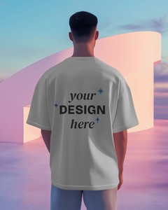 Haute qualité coton 100% unisexe surdimensionné T-shirt unisexe design personnalisé graphique couleur unie impression personnalisée T-shirt - Product Image 5