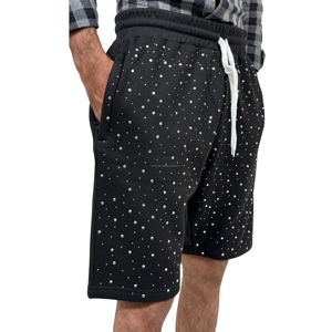 กางเกงขาสั้นผ้าฟลีซสำหรับผู้ชายกางเกงขาสั้นผ้าคอตตอนแบบวินเทจพิมพ์ลาย - Product Image 3