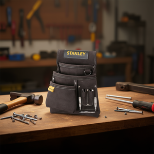 Pochette en cuir Stanley pour clous et marteau, pour le rangement des outils, sac de travail durable - Product Image 3