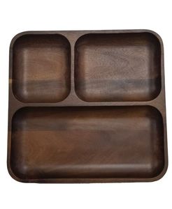 Juego de 2 bandejas de servicio de madera natural con material y calidad extra Premium para uso en restaurantes planos y hoteles - Product Image 6