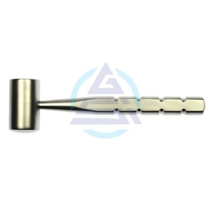 Mazo de algodón ortopédico, cabeza de 30mm de diámetro con 1 extremo plano y 1 redondeado, longitud total 190mm, peso total 235grm - Product Image 1