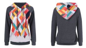 Women's Stylish Comfortable Eco-Friendly Superior Quality Long Sleeve Fleece Hooded Pullover <b>Sweatshirt</b> Custom Print Winter - Product Image 5