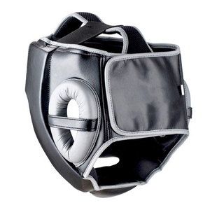 Protector de Cabeza de Boxeo de Cuero PU Personalizable de Alta Calidad con Logotipo Personalizado OEM/ODM, Protector Facial de Seguridad Deportiva - Product Image 4