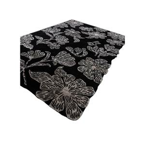 Hacienda Floral & Striped <b>Hand</b> <b>Tufted</b> Wool & Viscose <b>Rug</b> Tra-14861 Rectangular Plush for Home Living Room or Hallway - Product Image 2