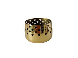 ที่ใส่เทียนขนาดเล็กทำด้วยมือทำจากโลหะเหล็กเคลือบทองเกรดสูงตัดรูปหัวใจงานแต่งงานงานคริสต์มาสบ้านและโรงแรมที่ทันสมัยการตกแต่งโต๊ะ - Product Image 4