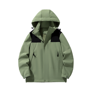 Personalizar colores chaqueta para hombres a prueba de viento impermeable Casual abrigo cremallera para amantes del aire libre guardias de seguridad - Product Image 6
