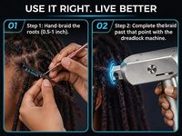 Machine à tresser électrique automatique pour le coiffage de dreadlocks naturels, outil de beauté pour salon