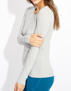 Camiseta informal de algodón de verano para mujer de calidad superior, logotipo personalizado, letra, manga larga ecológica, apliques de ropa de calle - Product Image 3