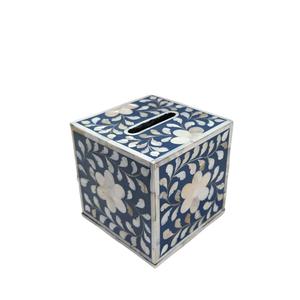 Caja de pañuelos con incrustaciones de nácar personalizable para regalos de hogar u hotel y soporte de pañuelos decorativo - Product Image 6