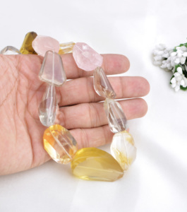 สร้อยคอหินอัญมณีผสมขนาด16นิ้วสำหรับการทำเครื่องประดับแบบละเอียด - Product Image 5