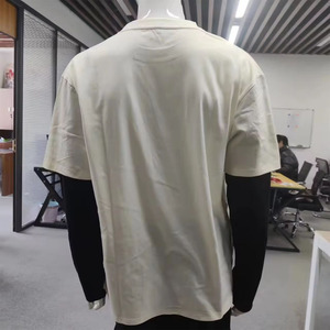 ต่ําขั้นต่ําOEMเสื้อผ้าผู้ชายผ้าฝ้าย100%แขนคู่เสื้อTผู้ชายหน้าจอพิมพ์รอบคอเสื้อTฤดูร้อน2024 U Nisexเสื้อT - Product Image 3