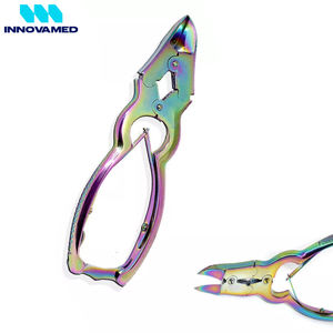 Ensemble d'instruments de pédicure et de podologie professionnels en acier inoxydable avec pinces à ongles et limes à ongles, multicolores, meilleure qualité - Product Image 2