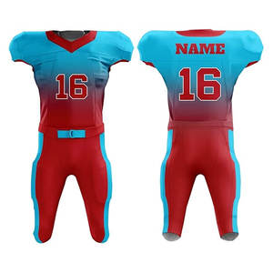 Uniforme de football américain sur mesure en polyester 100% Concevez votre propre uniforme de football américain - Product Image 1