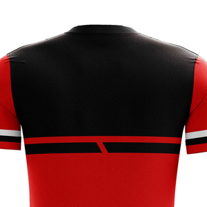 Camiseta de fútbol de manga corta hecha a medida para uso de entrenamiento 100% poliéster camiseta de fútbol con estampado de sublimación personalizada - Product Image 5