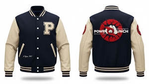 Veste universitaire classique laine/Viscose Polyester/coton col montant hiver coupe unisexe Options de broderie personnalisées imperméable devant - Product Image 3