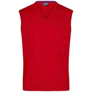 Gilet pull à col en V pour homme, merchandising d'entreprise, polo promotionnel - Product Image 3