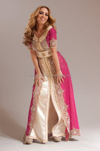 Hot Fashion Design Lace Border Dubai <b>Kaftan</b> With High Quality Embroidery - Product Image 2