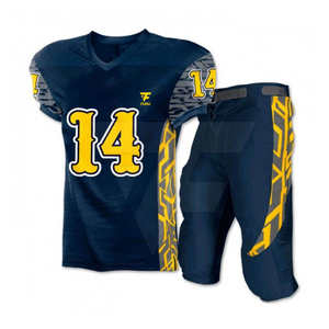 Uniforme de fútbol americano de sarga de aparejos personalizados para hombres, característica transpirable de calidad superior, logotipo personalizado, último diseño impreso - Product Image 6