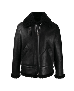 <b>Men's</b> Leather <b>Jacket</b> Turn-Down Collar Customizable Color Logo Front Position Eco-Friendly High Quality Winter OEM Quick Dry - Product Image 1