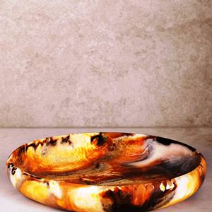 Bol en résine blanc brillant élégant, fait à la main, vaisselle écologique, vaisselle de cuisine, vaisselle de table haut de gamme, vente en gros, origine indienne - Product Image 6