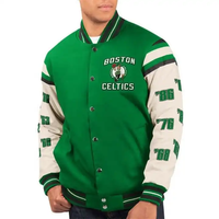 Blouson de basket-ball pour homme en polyester/coton, design personnalisé, logo brodé, imperméable, grande taille, en polaire pour l'hiver