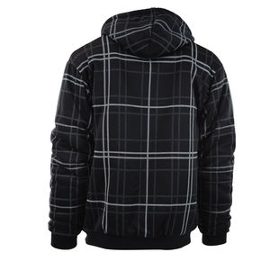 High Quality <b>Oversize</b> Pullover Plaid Hoodie Knitted Fleece <b>Cardigan</b> Coat Men Private Label Sportswear Tracksuit Winter Digital - Product Image 3