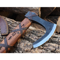 Hache Viking en acier au carbone de nouvelle conception de haute qualité à vendre Hache Viking extérieure en acier au carbone personnalisée