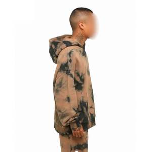 High Quality Long Sleeve Cotton <b>Black</b> sublimation Printing Combined Hooded Sporty Breathable 350g Men's Hoodies - Product Image 3