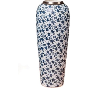 Printed Enamel Coated Iron Floor <b>Vase</b> Timeless Metal Decor Customizable Flower <b>Vase</b> Personalized Elegant Home Office Custom - Product Image 1