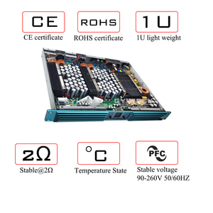 เพาเวอร์แอมป์ซับวูฟเฟอร์ระดับมืออาชีพ 6800 วัตต์ 2 โอห์ม คลาส <span class=keywords><strong>D</strong></span> แอมป์ไลน์อาร์เรย์แรงดันสูง 1U รุ่น PFC228 - Product Image 5