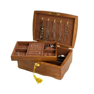 Caja de joyería hecha a mano natural Estilos hechos a mano de madera Diseño elegante de Burl - Product Image 6