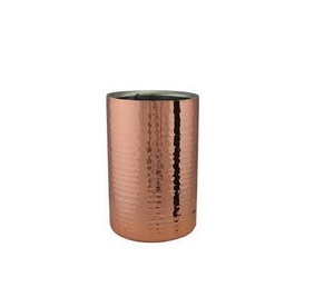 100% Best Quality Copper Hammered <b>Gold</b> Plated Wine Chiller <b>Ice</b> <b>Bucket</b> / Beverage Tub for Sale Product - Product Image 3