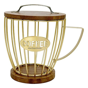 Ming Tang ตะกร้าใส่กาแฟพอดสีทองสินค้าใหม่ของใช้ในครัวเรือนอุปกรณ์ครัว - Product Image 1