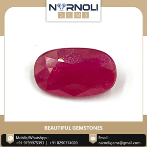 Best Quality Naturel Oval Faceted <b>Ruby</b> Gemstone Available at Custom Size - Product Image 2