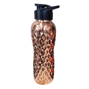 Top vente nouveau look avec prix raisonnable bouteille en cuivre bouteille d'eau en cuivre pur de haute qualité échantillon gratuit. - Product Image 5