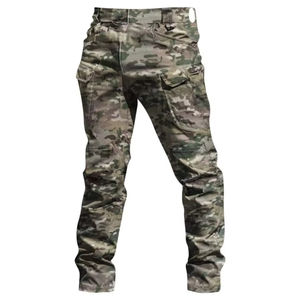 Pantalon tactique extensible pour les activités de plein air, multi-poches, fermeture à glissière, pantalon de travail léger avec logo personnalisé en usine - Product Image 4