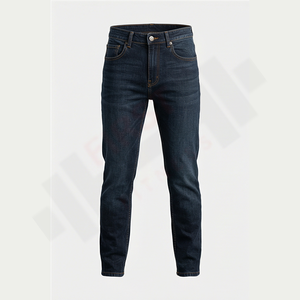 กางเกงยีนส์เดนิมผู้ชายแฟชั่นทันสมัยคุณภาพพรีเมียมผ้าเนื้อนุ่มแบบวินเทจลำลองสำหรับฤดูหนาวซักได้จำนวนมาก - Product Image 1