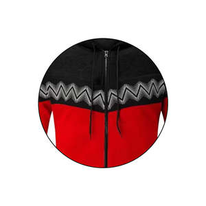 Conjunto de chándal de moda con estampado de primavera rojo unisex, joggers con capucha y secado rápido, informal, transpirable, nueva llegada al por mayor - Product Image 4