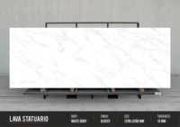 Carreaux de porcelaine blanc brillant, carreaux de sol, murs intérieurs et extérieurs, carreaux de sol, grand panneau blanc 120x320