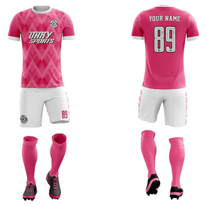 Maillot de football unisexe personnalisé imprimé 100 % polyester dégradé séchage rapide – Ensembles hauts et maillots de football – Meilleur prix de gros - Product Image 4