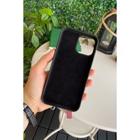Aura-Étui de téléphone rouge bordeaux avec dragonne pour iPhone 13 Pro Max recouvert de cuir véritable avec compartiment pour cartes