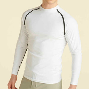 Rashguard MMA personnalisable de haute qualité, tissu extensible 4 directions, vêtement de compression athlétique, sublimation intégrale, ajustement parfait, tissu long - Product Image 1