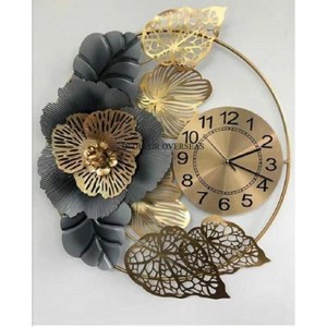 Horloge murale en métal robuste de forme ronde de concepteur d'univers de regard accrocheur pour la décoration de salon de maison et d'hôtel - Product Image 5